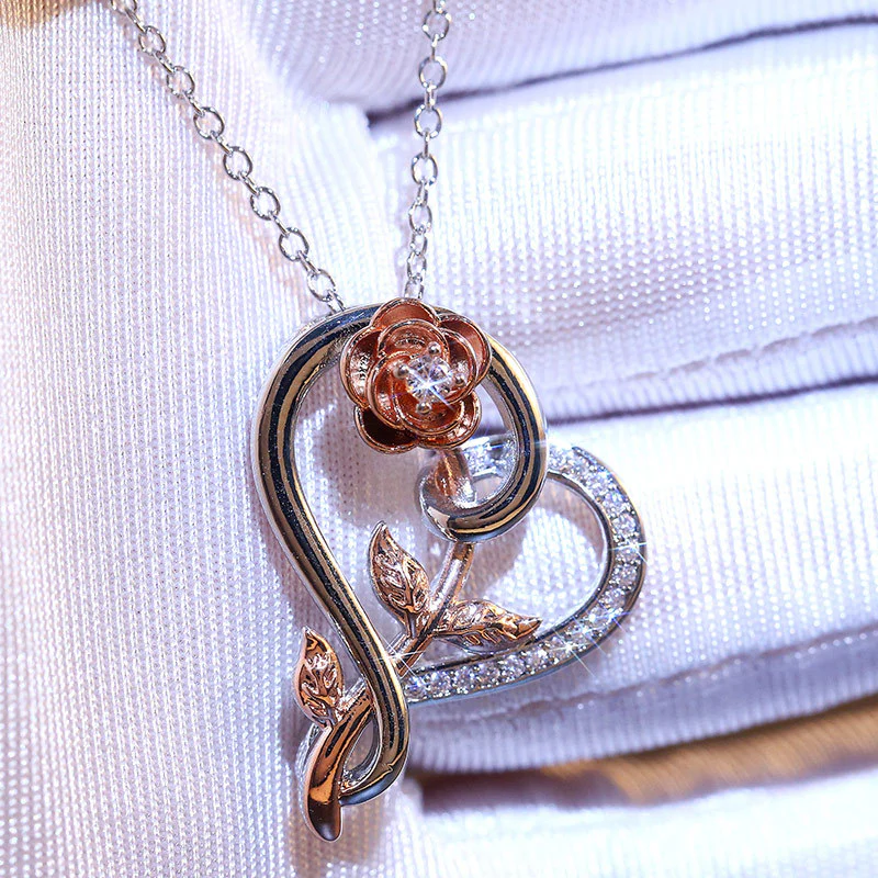 flower necklace for women