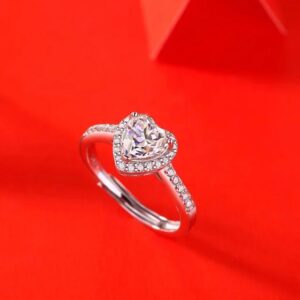 Silver Zircon Promise Ring