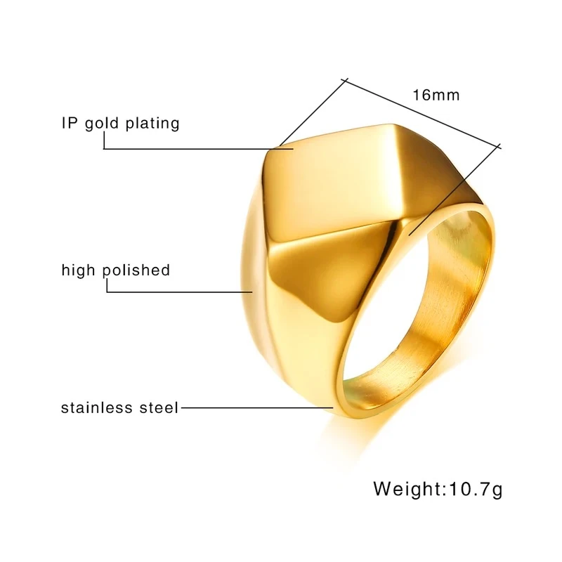 Stainless Steel Square Ring