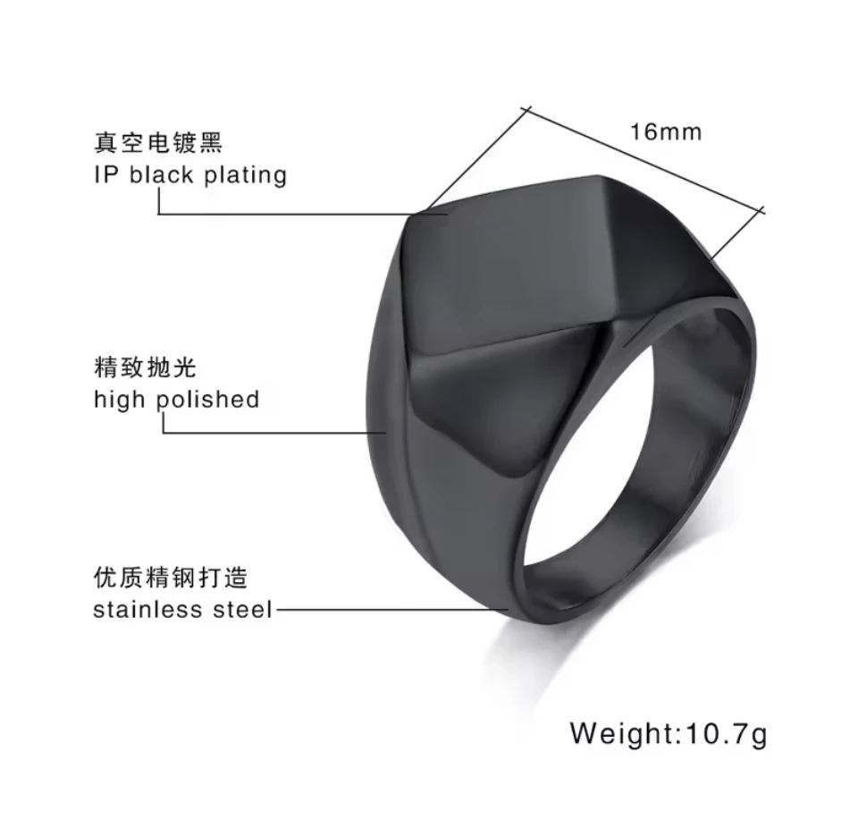 stainless steel square ring