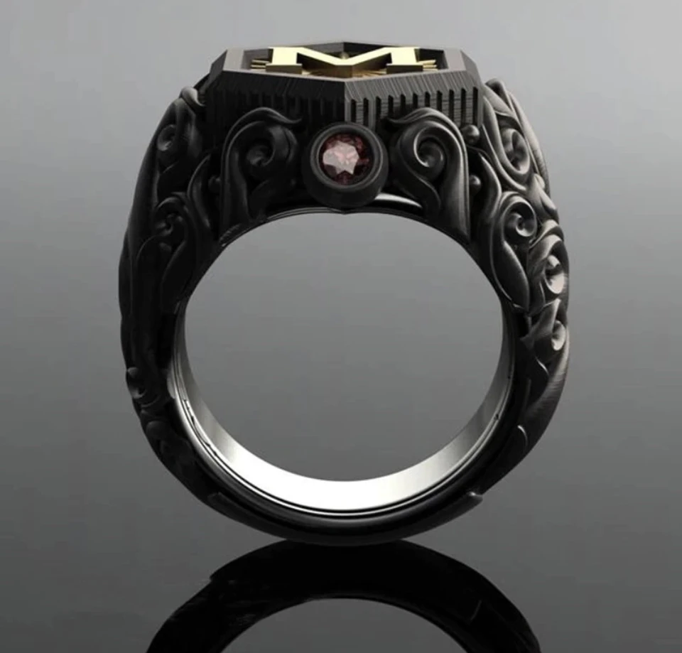 Initial Ring for Men