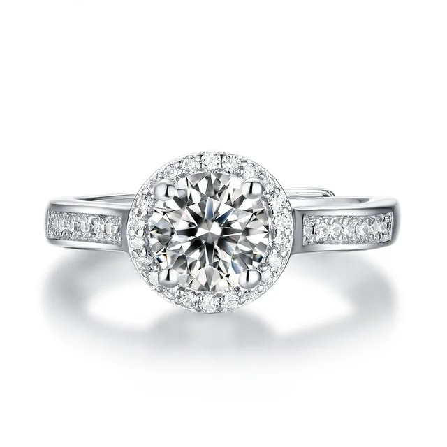 1 carat moissanite ring price - women promise rings