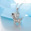 Dog-Inspired Silver Jewelry Set