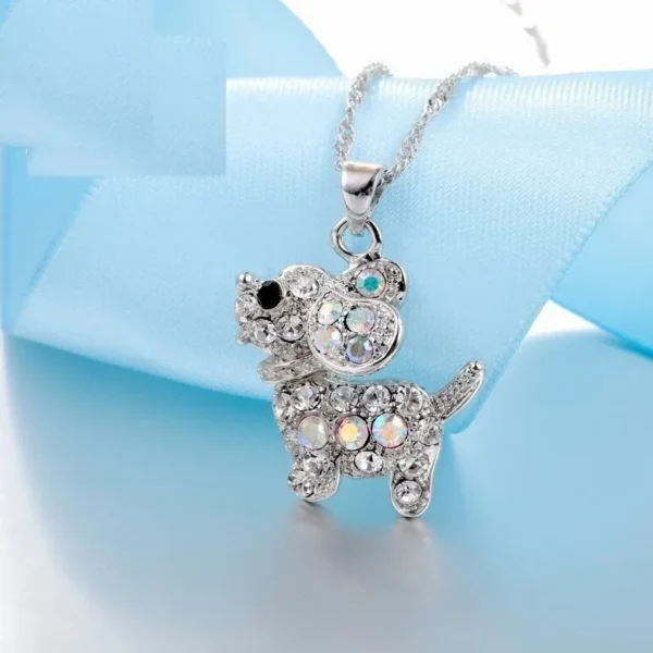 Dog-Inspired Silver Jewelry Set