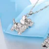 Dog-Inspired Silver Jewelry Set
