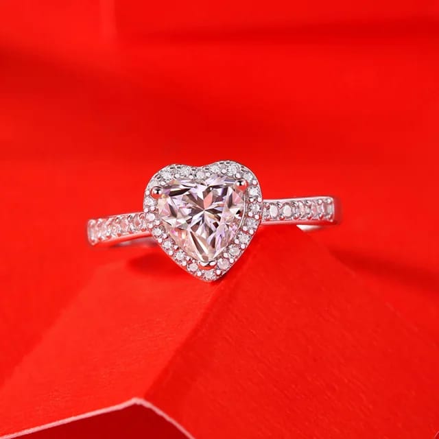 women promise rings - 1 carat moissanite ring