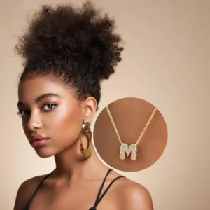 Initial Necklace for Women