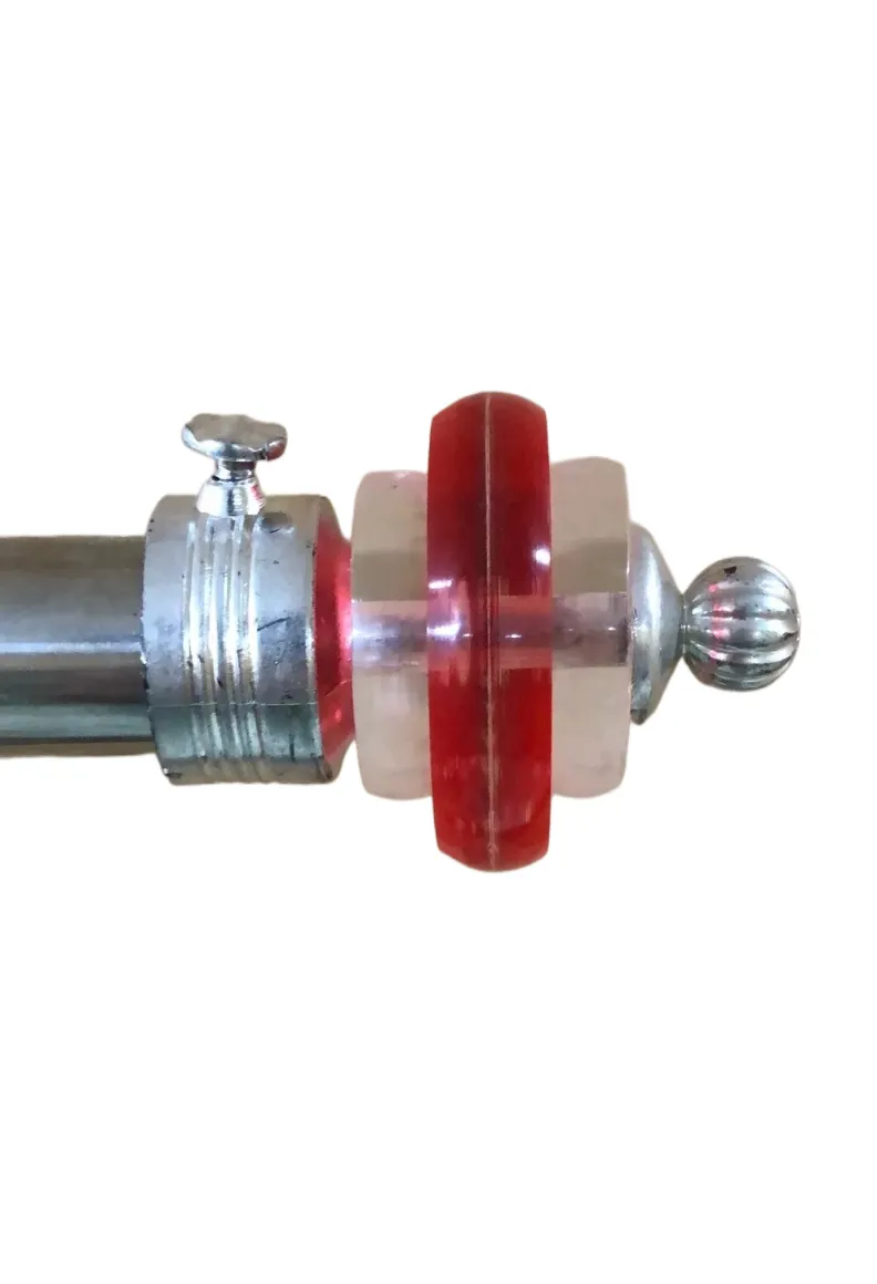 Chrome Crystal Curtain Rod Holder