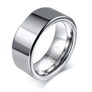 Silver Tungsten Promise Ring