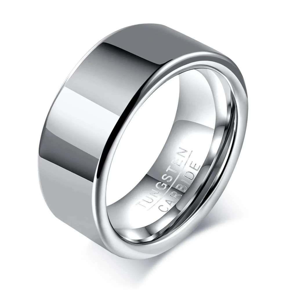 Silver Tungsten Promise Ring