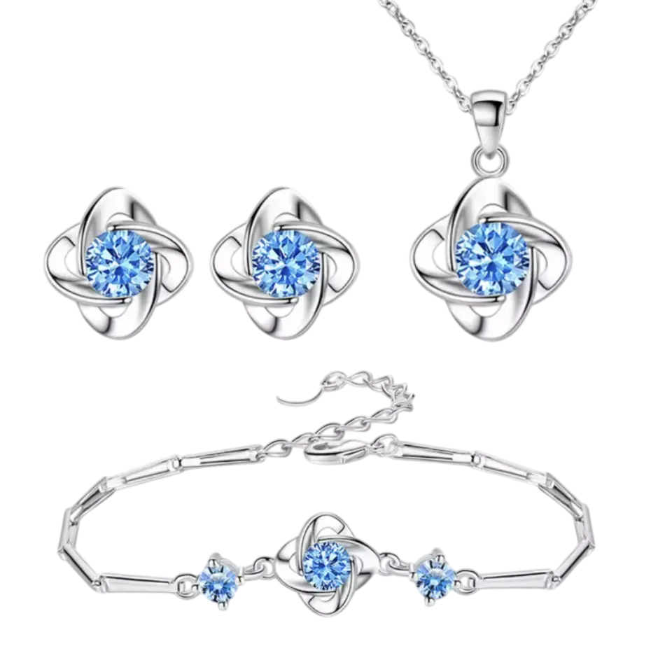 star silver jewelry set