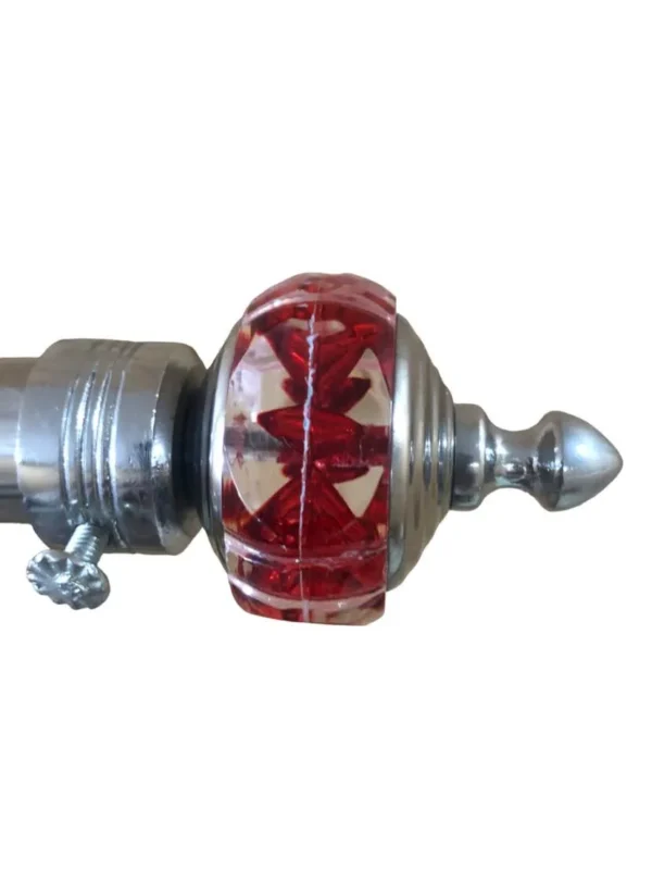red crystal curtain holder