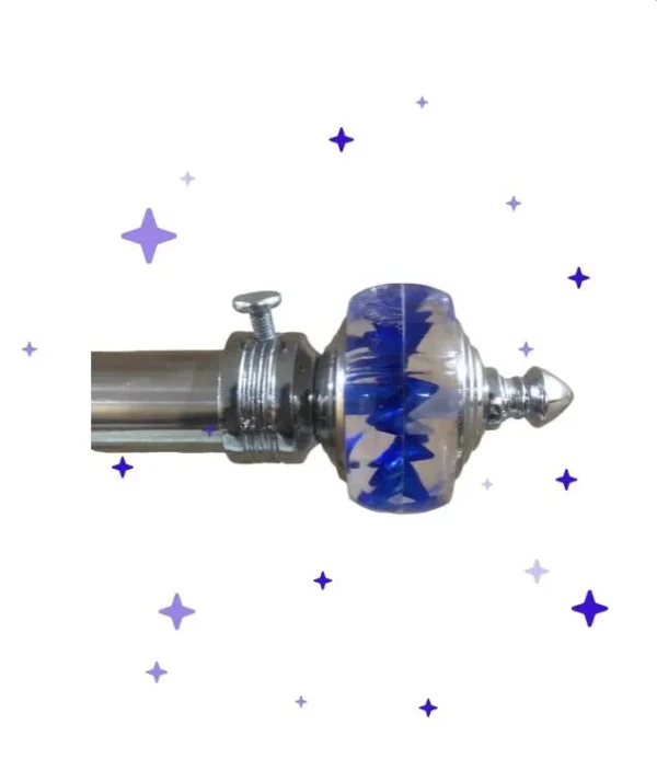 blue crystal curtain holder