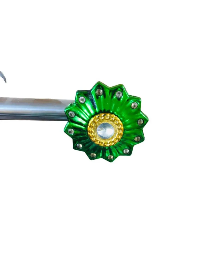 Chrome Curtain Rod Ends Holders