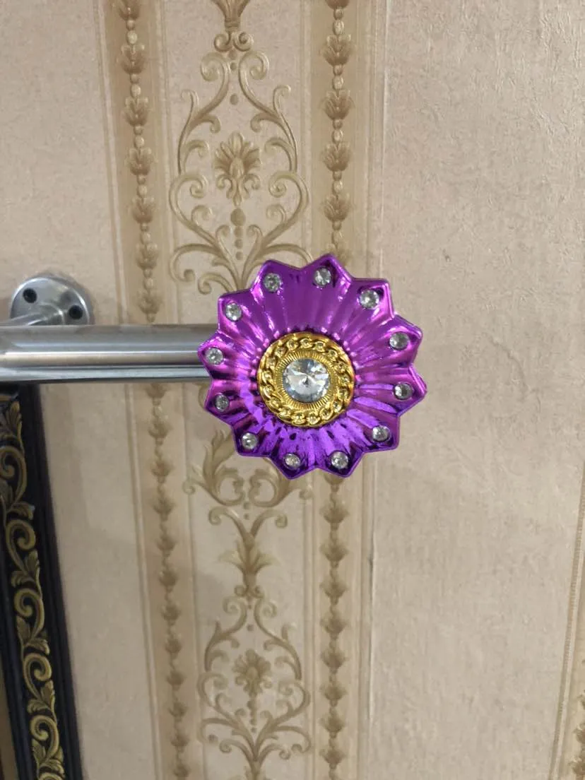 Chrome Curtain Rod Ends Holders