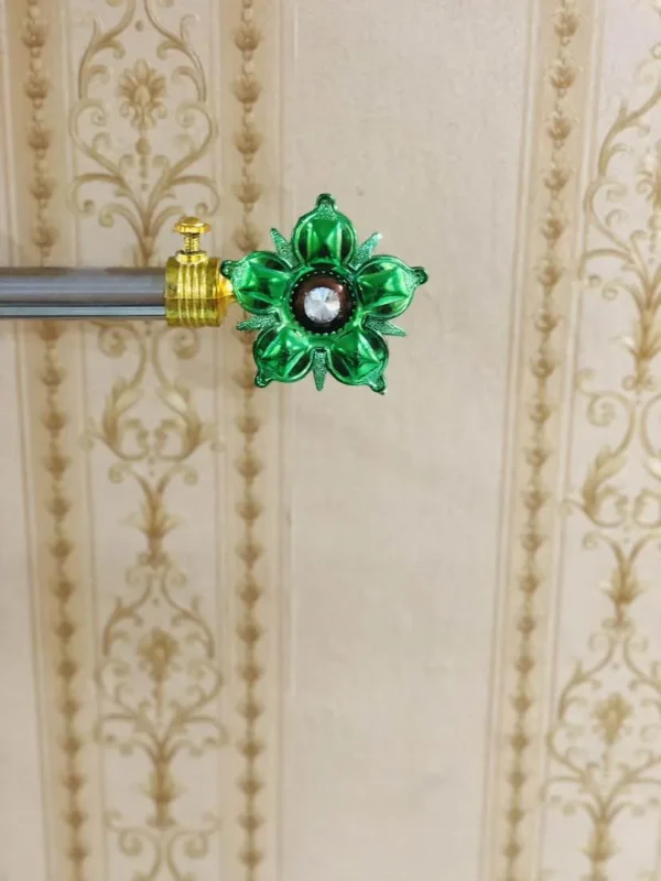Flower Curtain Rod Holder