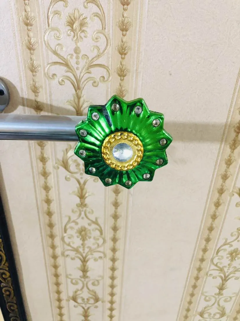 Chrome Curtain Rod Ends Holders