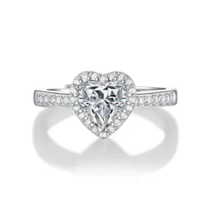 women promise rings-1 Carat Moissanite Ring