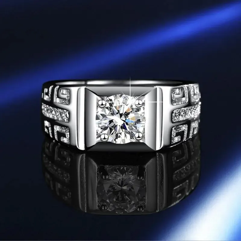Moissanite Ring For Men -1 carat moissanite ring