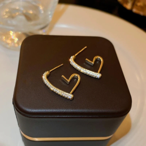 Love Heart Earrings - Women Fashion Jewelry