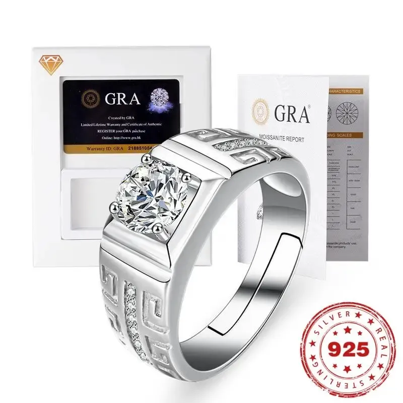 women promise rings - 1 carat moissanite ring