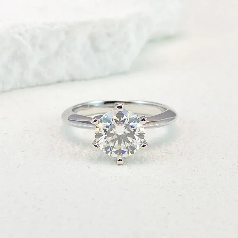 1 Carat Moissanite Ring - women promise rings
