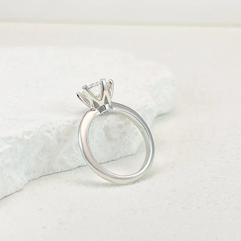 1 Carat Moissanite Ring - women promise rings