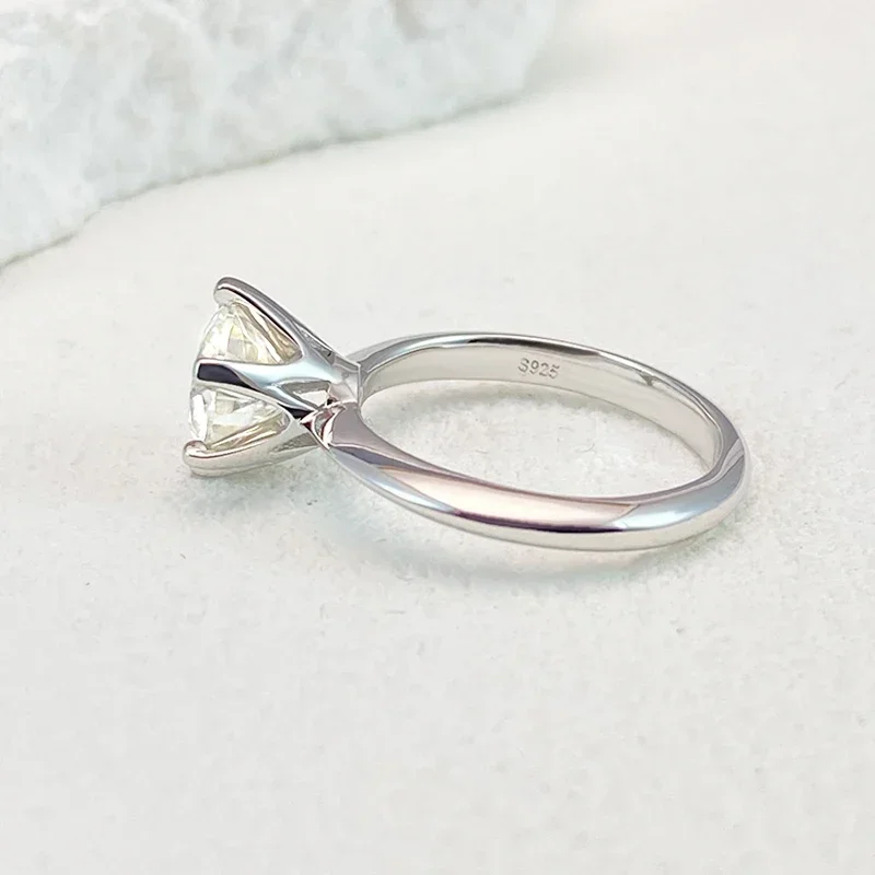 1 Carat Moissanite Ring - women promise rings