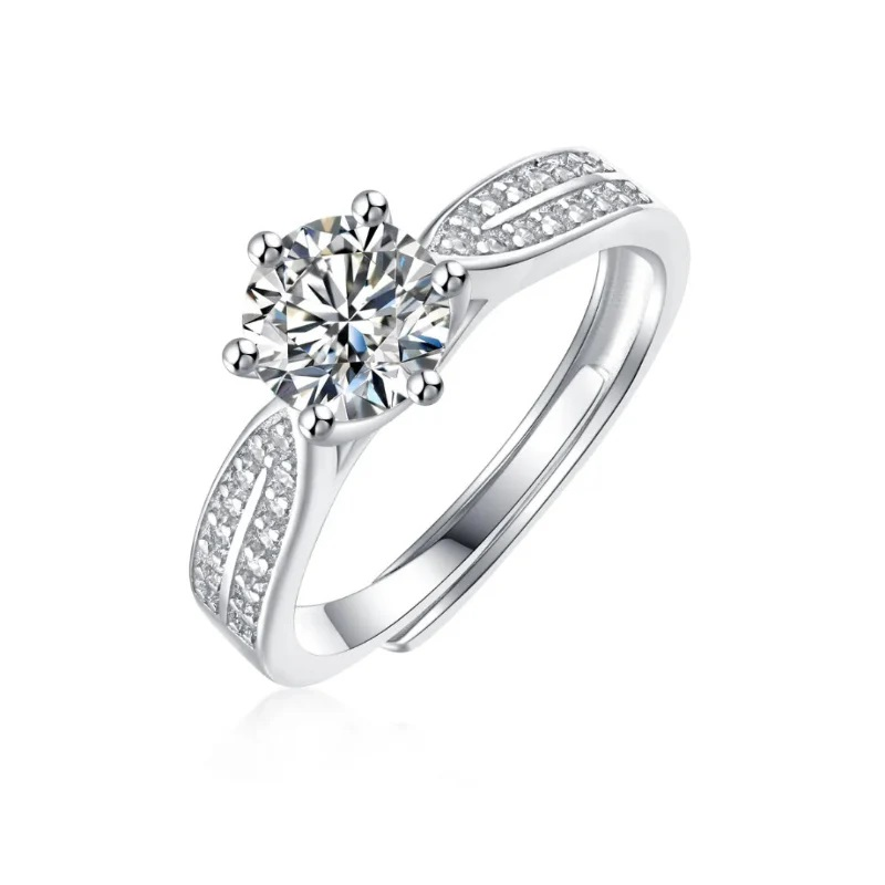 1 carat moissanite ring - women promise rings
