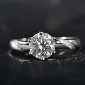1 carat moissanite ring - women promise rings